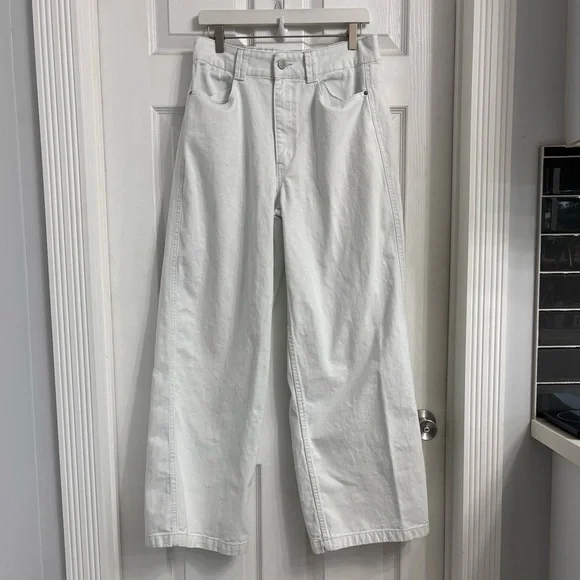 WeWoreWhat Wide Leg Jeans Size 30 Pale Blue High Waisted - Picture 1 of 8